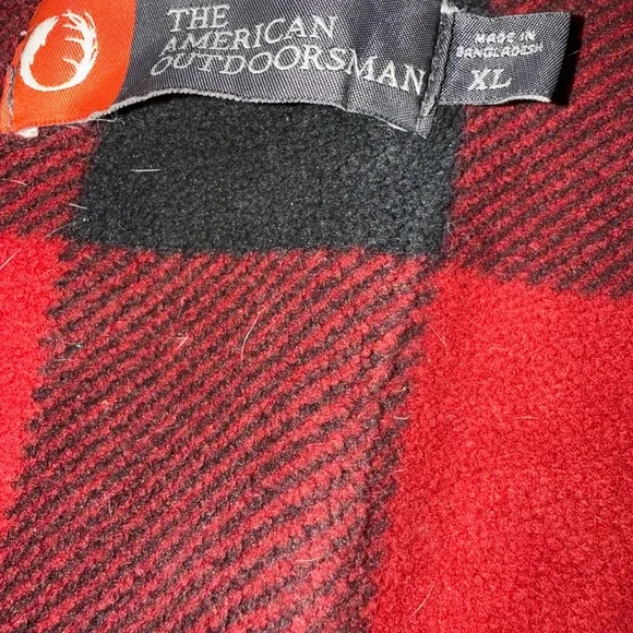 Men's Gray Jacket with Red Plaid Lining - Picture 3 of 3